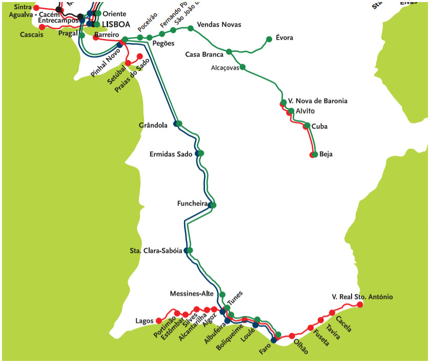 von lissabon nach faro zug